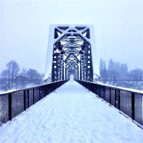 george washington bridge snow